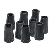 LoveinDIY 10x Anti Slip Rubber Tip for Hiking Trekking Pole Cane Crutch