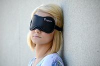 Sleep Mask for Women and Men - This Comfortable Satin-Blackout Eye Mask is Great for Travel,Shift Work and Blissful Sleeping. Adjustable Straps and Ear Plugs Make This The Perfect Sleeping mask.