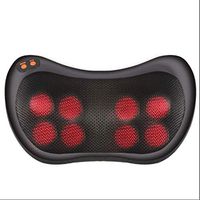 Ddl Neck and Back Massager Electric Cervical Massager Pillow with Heat for Cervical, Shoulder, Waist, Relaxation in Home Car and Office,Heating, Intelligent Timing,Black,8heads