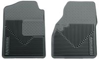Husky Liners 51032 Semi-Custom Fit Heavy Duty Rubber Front Floor Mat - Pack of 2, Grey by Husky Liners