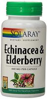 Solaray Echinacea and Elderberry Capsules, 440 mg, 100 Count