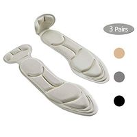 (3 Pairs) Shoe Insoles,Heel Insoles,Sponge Shoes Pads with Heel Grips Inserts,Heel Cushions,High Heel Inserts Great for Loose Shoes, Metatarsal or Arch Pain,Feet Sore Relief,Women 4.5-9.5.