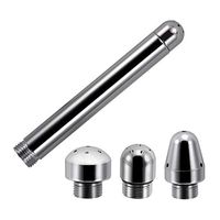 Aluminum Enema Shower Anal Vaginal Cleaner Douches System Handle Colon Douche Shower Heads (022)