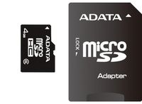 ADATA 4 GB Class 6 microSDHC Flash Memory Card 4GUSDHC6