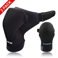 Shoulder Brace for Men and Women 2 Pack, Shoulder Support for Torn Rotator Cuff, Dislocated AC Joint, Bursitis, Neoprene Shoulder Compression Sleeve Wrap (Ordinary Breathable Type)