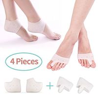 Plantar Fasciitis Protectors/Heel Pain Relief Pad & Bunion Corrector/Half Toe Sleeve Forefoot Cushion Metatarsal Pads/Foot Healthy Care Kit for Swelling Sore Feet Cracked Heels Calluses