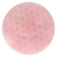 Shower Foot Massager Scrubber Cleaner, Foot Rubbing Massage Cushion with Non-Slip Suction Cups for Reduces Foot Pain(Pink)