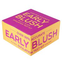 Early Blush Ovulation and Pregnancy Test Kit - Box of 40 LH and 15 HCG Level Predictor Strips - Best Period and Fertility Tracking Urine Tests for Early Home Detection - Easy to Use, Fast Response