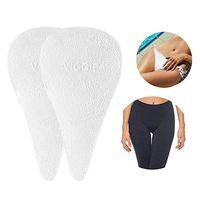 Lesgos Camel Toe Pad, Reusable Traceless Invisible Adhesive Silicone Anti Camel Toe Cover Foam Pads for Women Leggings, Swimwear, Activewear, 2 Pack, L