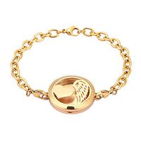 memorial jewelry Beautiful Shape Essential Oil and Perfume Diffuser Locket Bracelet, Aromatherapy Bangle 12 Color Pads