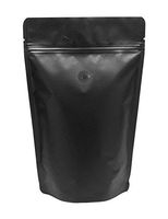 BAP 8 oz Matte Black Stand Up Pouch, Valve for Coffee (1000 pcs)