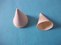 Fibracan Rolled Rim Cone Paper Cup 4 Ounces 100 Per Box