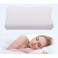 Changjie Furniture Contour Memory Foam Pillows 100% Comfort Bed Pillows for Neck Pain Relief White Full Size