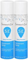 SUMMER'S EVE Feminine Deodorant Spray-Baby Powder-2 oz, 2 pk
