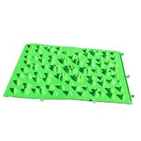 Foot Massage Reflexology Mat - Shiatsu Stimulates Blood Circulation Acupressure Mat for Relieve Foot Pain & Stress Green (15.35''x11.42'')
