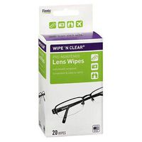 Flents Wipe 'N Clear Pre-Moistened Lens Wipes - 20 count, Pack of 6