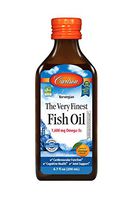 Carlson - The Very Finest Fish Oil, 1600 mg Omega-3s, Liquid Fish Oil Supplement, Norwegian Fish Oil, Wild-Caught, Sustainably Sourced Fish Oil Liquid, Orange, 6.7 Fl Oz