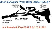 Knee Exerciser Pro-DUAL KNEE PULLEY: Knee Replacement Therapy , TKA, ACL Rehab
