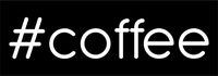 #Coffee Hashtag Vinyl Decal Sticker | Cars Trucks Vans SUVs Windows Walls Cups Laptops | White | 5.5 Inch | KCD2325