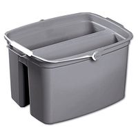 Rubbermaid Commercial RCP 2617 GRA Double Utility Pail, 17 Quart, Gray