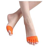 DRAGON SONIC 3 Pairs Five-Finger Socks,Palm Socks,Invisible Socks,High Heels,#10