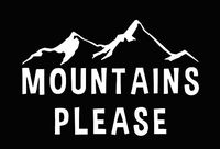 Home Grown Claremore Mountains Please | Vinyl Stciker Decal | 5.7" Width X 3.7" Height (White)