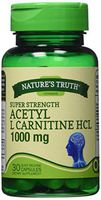 Nature's Truth Super Strength Acetyl L-Carnitine Hcl 1000 mg Capsules, 30 Count