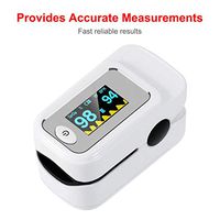 MEOW oximeter, The Pulse oximeter fingertip, Oxygen Saturation Monitor 500DL Fingertip Pulse Oximeter Blood Oxygen Saturation Monitor with LED Display, Pulse ox for Child and Adult and Old, Gray