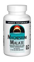 Source Naturals Magnesium Malate 1250 mg Per Serving Essential Magnesium Malic Acid Supplement - 90 Tablets