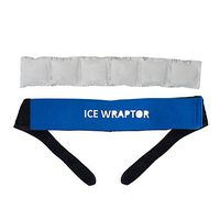 Blue Neoprene Ice Wraptor Bandana, Keep Your Neck, Head, and Joints Cool, One Size Fits All, Fits Ice Packs up to 2.5” x 15” | Longer Lasting | Includes 1 ThemaFreeze Insert (6 x 1 Cell: 2.5" x 15")