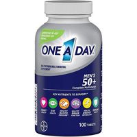 One A Day Men’s 50+ Multivitamins, Supplement with Vitamin A, Vitamin C, Vitamin D, Vitamin E and Zinc for Immune Health Support*, Calcium & more, 100 count