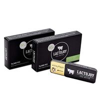 LactoJoy Lactase Tablets | Helps with Lactose Intolerance | Contains 2 x 80 Pcs of Extra-Strength Dose (14,500 FCC) Lactase Enzyme Tablets | 100% Vegan | Supports Lactose Digestion | Chemical Free