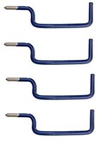 Heavy Duty Wall Mount Ladder Hooks - 4 Pack