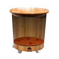 Foot Massagers Foot Bath Barrel Fully Automatic Heated Wooden Barrel Foot Pedicure Barrel Fumigation Foot Bath Barrel Household Foot Bath Barrel Over The Leg high Barrel Massage Tools