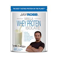 Jay Robb Whey Vanilla Isolate Protein Powder, Low Carb, Keto, Vegetarian, Gluten Free, Lactose Free, No Sugar Added, No Fat, No Soy, Nothing Artificial, Non-GMO, Best-Tasting (24 oz)
