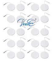 VeniCare 2" Rounded TENS Unit Electrodes 20 Pack TENS Unit Electrode Pads for TENS Massage EMS Palm Echo