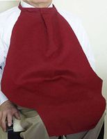 DinerWear Adult Bib Napkin at Your Neck Large - Burgundy