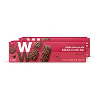 WW Triple Chocolate Baked Protein Bar - High Protein Snack Bar, 3 SmartPoints - 2 Boxes (12 Count Total) - Weight Watchers Reimagined