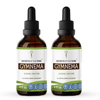 Gymnema Alcohol Liquid Extract, Organic Gymnema (Gymnema Sylvestre) Dried Leaf Tincture Supplement (2x4 FL OZ)