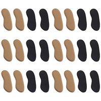 Healifty 20 Pairs Heel Cushion Pads Anti Slip Heel Grips Self Adhesive High Heel Liners Shoe Insoles Foot Care Protector (Brown)