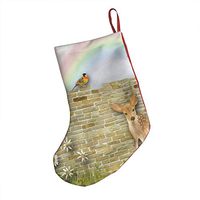 Christmas Decorations Stockings 18" Deer Brick Sweet Bird Fleurs Rainbow Fantastic Big Xmas Socks for Home Decor