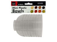 8 pack mini plastic condiment bowls, Case of 48