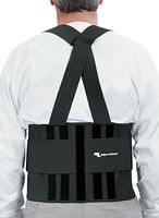 Rolyan Workhard Heavy Duty Back Support, X-Large, Firm Back Brace Provides Torso Support for Spinal Alignment and Posturing, Durable Shoulder Strap Suspenders for Distribution of Weight Evenly