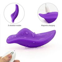 Couple Love Stimulation Vibrating Toy with Strong Licking Patterns Invisible Rechargeable Rabbit Toy Remote Powerful Underwear Silent Panty Women 9 Frequency Vibration Female Adult Toy Tshirt
