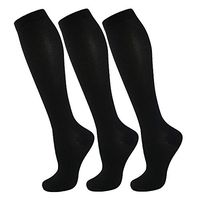 Compression Socks for Women and Men(1/3 Pairs)-Best for Running,Nursing,Circulation,Recovery & Travel (Black - 3 Pairs, Small/Medium)