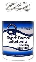Organic Flaxseed and Cod Liver Oil (Emulsified Dry) 500mg/500mg 100 Capsules ^GLS