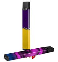 Skin Decal Wrap 2 Pack for Juul Vapes Ripped Colors Purple Yellow JUUL NOT INCLUDED