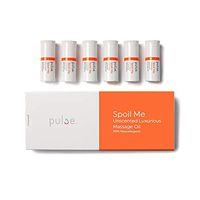 100% Hypoallergenic Natural Fragrance-Free Spa-Level Massage Oil by Pulse- Spoil Me, 6 Pods 6.7 ml Each (Compatible with Pulse Warming Dispenser)