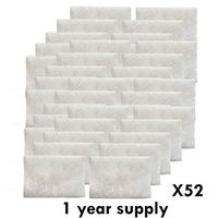 CPAP Filters Disposable Felt Pollen air Filter - 52 Pack 1 Year Supply - Made in The USA Standard Universal CPAP Filter Supplies - ResMed Airsense 10, Aircurve 10, S9 Series Machines by Mars Wellness