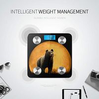 Brown Bear Standing in The Wood Weight Scale Kg Body Fat Measurement Electronic Scales Tracks 8 Key Compositions Analyzer Sync with Fitness Apps 400 Lbs